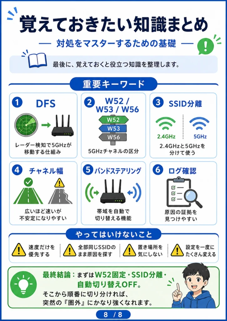 ルーターのDFS回避で覚えておきたい重要用語